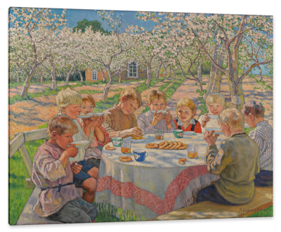 Tea in the Apple Orchard, c.1905, Oil on Canvas