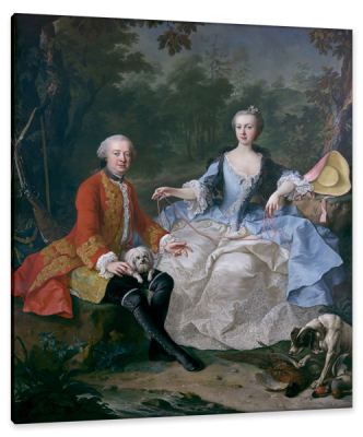 Count Giacomo Durazzo and Wife Ernestine von Weissenwolff, c.1760, Oil on Canvas