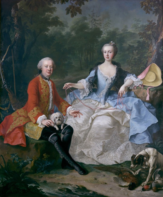 Count Giacomo Durazzo and Wife Ernestine von Weissenwolff, c.1760, Oil on Canvas
