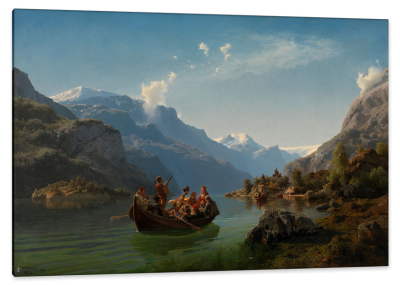Bridal Journey in Hardanger, c.1848, Oil on Canvas