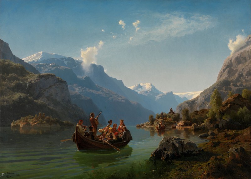 Bridal Journey in Hardanger, c.1848, Oil on Canvas