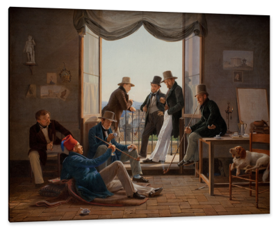 Brotherhood of Danish artist in Rome, c.1837, Oil on Canvas