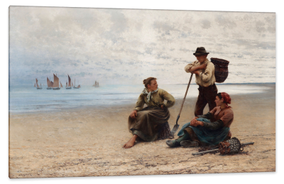 Conversation by the Sea, c.1903, Oil on Canvas