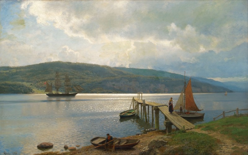 Waiting for the Fishing Ships, c.1898, Oil on Canvas