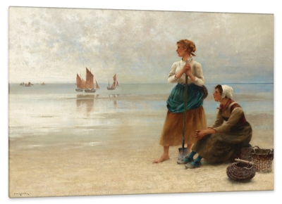Women Gathering Oysters, c.1890, Oil on Canvas