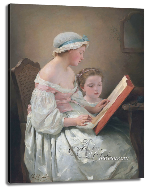 Big Sister, after 19th Century Style Painting by Charles Chaplin