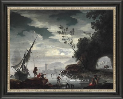 Mediterranean Landscape, after Charles De Lacroix