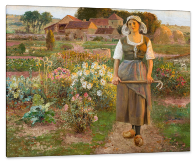 Maiden in the Garden, c.1901, Oil on Canvas