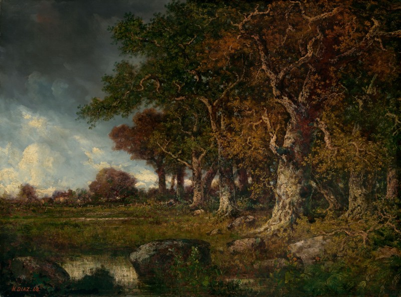 The Edge of the Forest at Les Monts, c.1868, Oil on Canvas