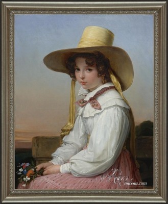 Portrait of Nency Destouches, after Auguste Vinchon