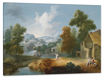 A Landscape in the Veneto, c.1830, Tempera on Cardboard