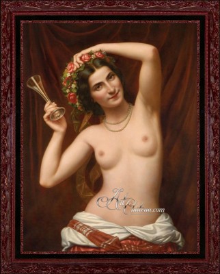 Nymph of the Bacchantes, after Painting by Giovanni Zara