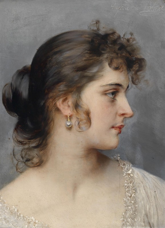 Portrait of a Young Venetian Girl, c.1900, Oil on Canvas