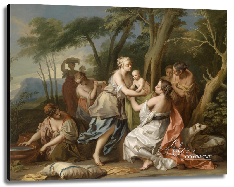 Discovery of the Child Moses, after Venetian School
