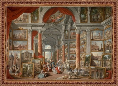 Grand Tour Painting, after Giovanni Panini 