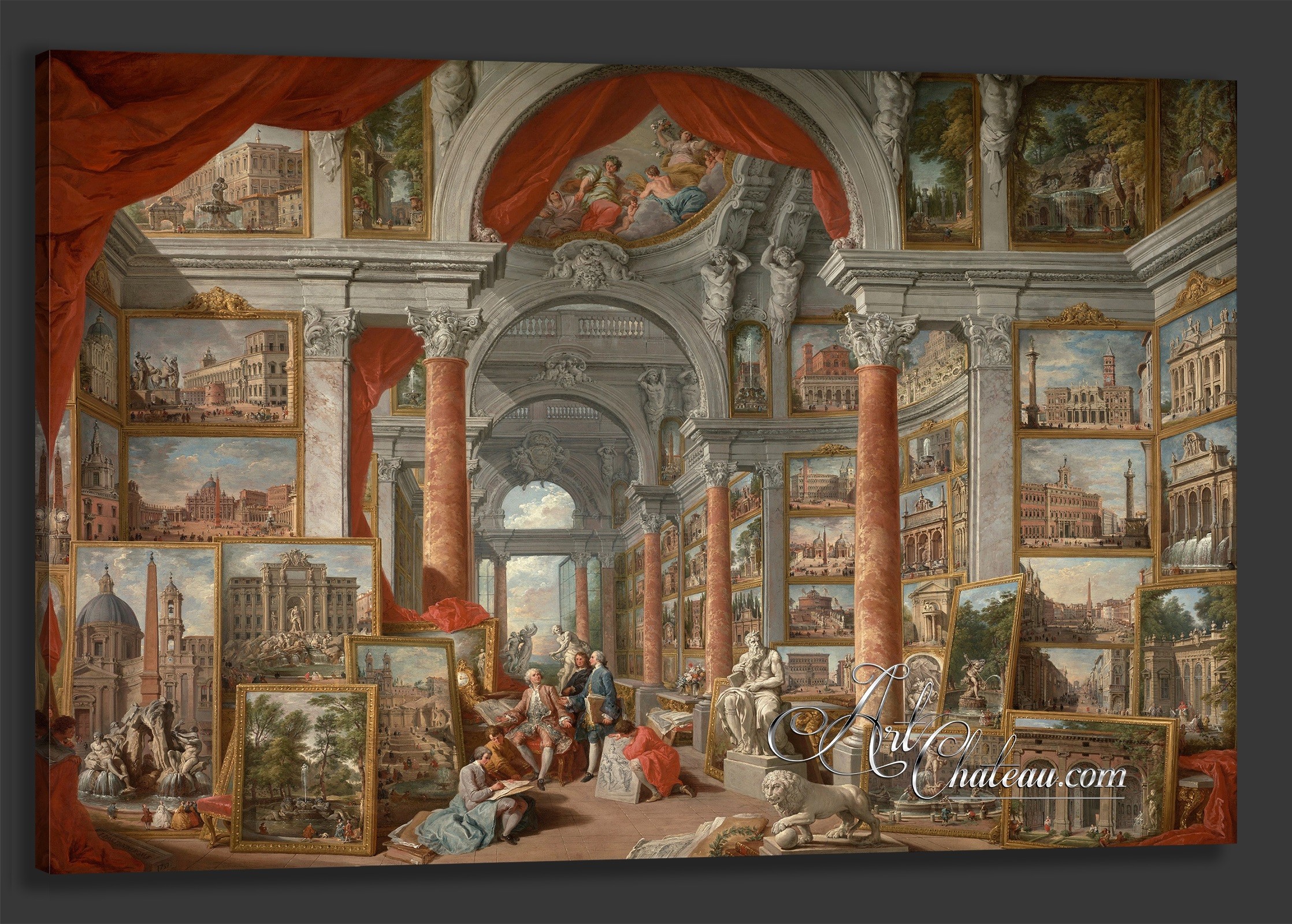 Grand Tour Painting, after Giovanni Panini 