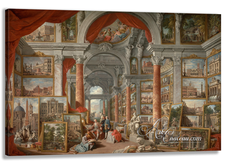 Grand Tour Painting, after Giovanni Panini 