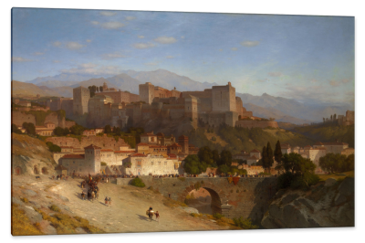 The Hill of the Alhambra, Granada, Spain, c.1865, Oil on Canvas