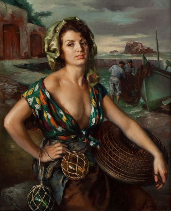 La Pescadora, c.1946, Oil on Canvas