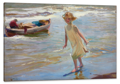 Niña en la playa, Valencia, Spain, c.1910, Oil on Canvas