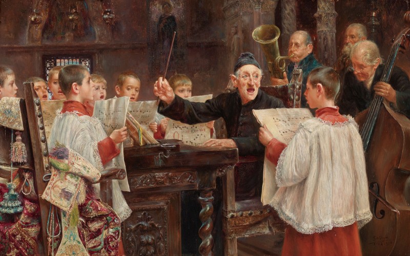 Choir Practice, c.1890, Oil on Canvas