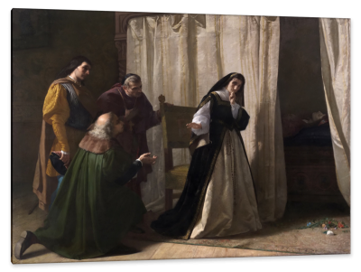 Dementia of Doña Juana de Castilla, c.1866, Oil on Canvas