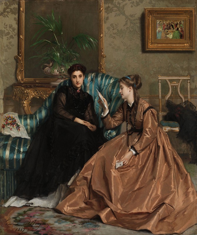 The Letter, c.1867, Oil on Canvas