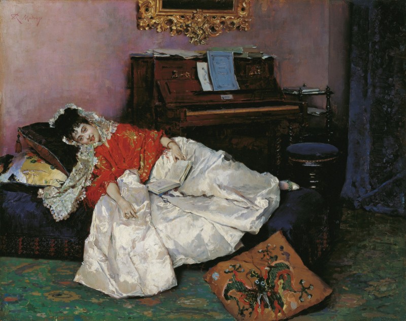 Aline Mason in Repose, c.1885, Oil on Canvas