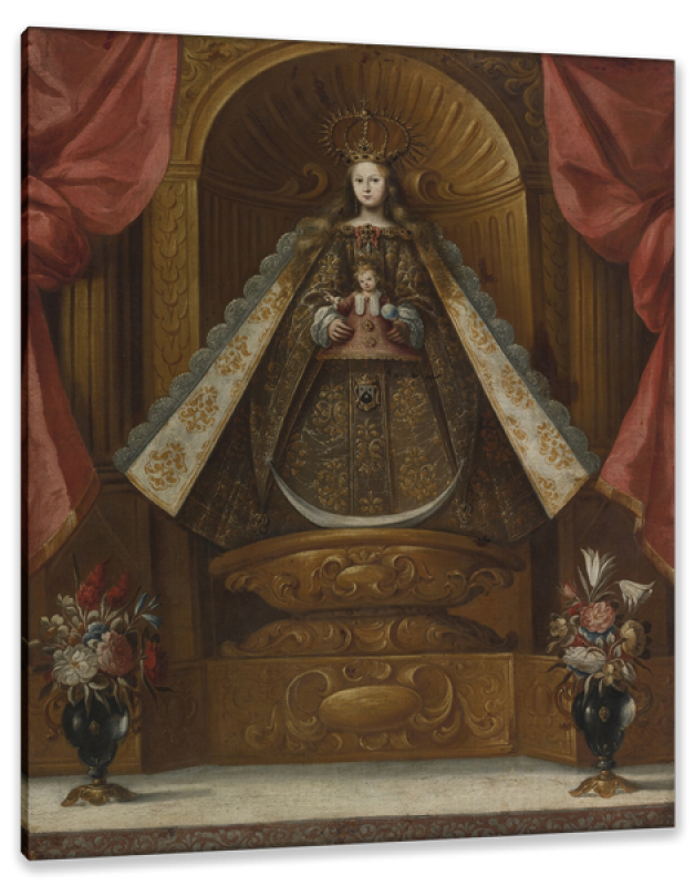 Virgin with Child, after Spanish Colonial Painting