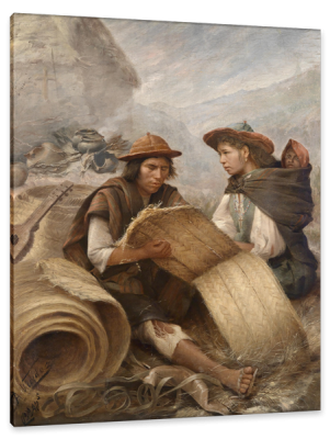 Quechua Indians In The Andes, c.1900, Oil on Canvas