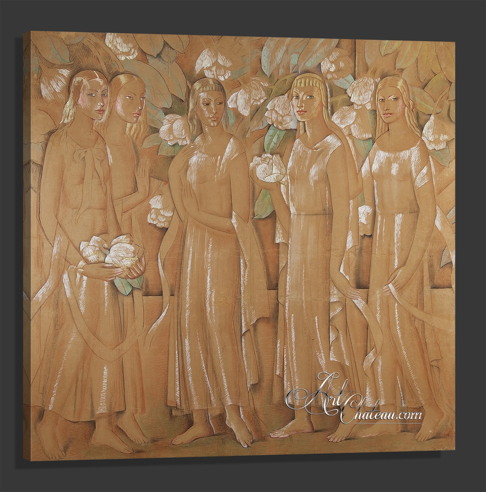Hermosas Flores, after Painting by Alfredo Martínez 