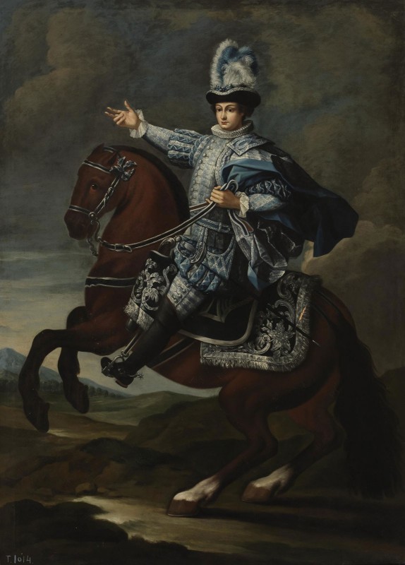 Equestrian Portrait of a Nobleman, c.17th Century, Oil on Canvas