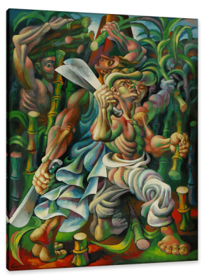 Sugar Cane Cutters, c.1940, Oil on Canvas
