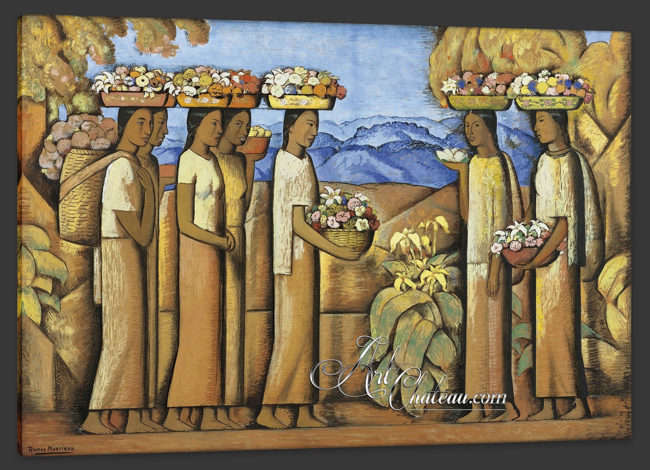 Post-Impressionism Painting, after Alfredo Martínez