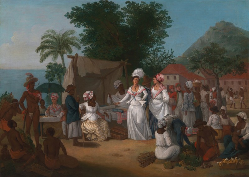 Linen Market in the West Indies, c.1780, Oil on Canvas
