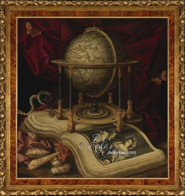 Still Life with A Terrestial Globe, after Carstian Luyckx