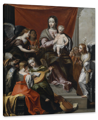 The Virgin and Child Enthroned, c.1640, Oil on Canvas