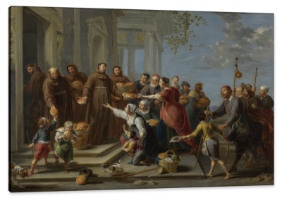 Saint Anthony of Padua Distributing Bread, c.1662, Oil on Copper