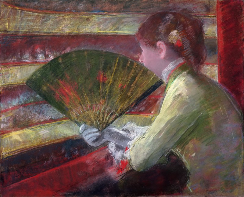 In the Loge, c.1888, Pastel on Canvas