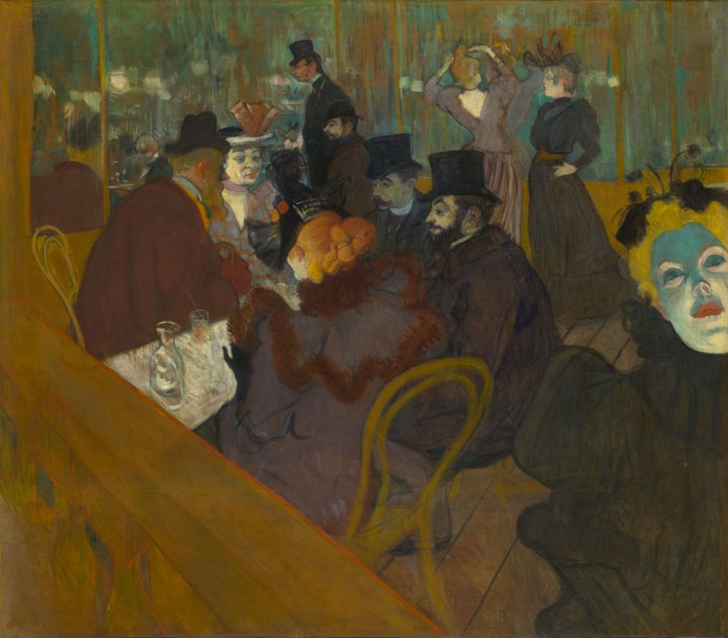 The Promenade at the Moulin Rouge, c.1895, Pastel on Parchment