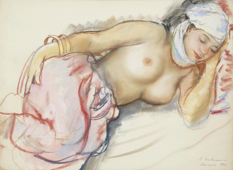 Etude de Femme, c.1932, Pastel on Parchment