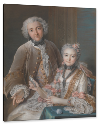 François de Jullienne and His Wife Marie, c.1743, Pastel on Parchment