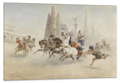 Roman Chariot Race, c.1890, Oil on Canvas
