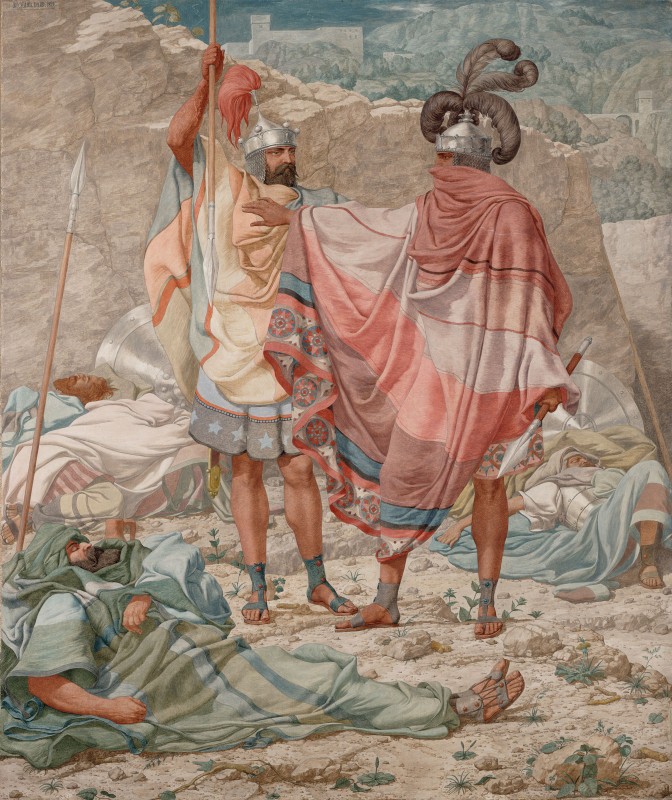 David Spareth Saul's Life, c.1854, Watercolor Sketch on Parchment