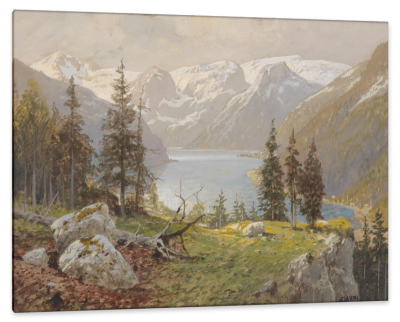Lake Hallstadt, c.1922, Watercolor on Paper