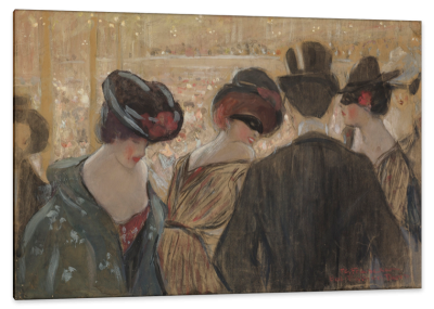 Bal-Bulliers, Paris, c.1910, Gouache, and Pastel on Paper
