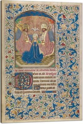 The Coronation of the Virgin, c.1460, Tempera colors, gold leaf, and ink on parchment