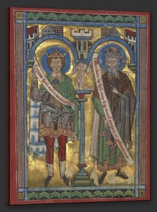 David and Joel, c.1240, Tempera colors, gold leaf, and silver leaf on parchment