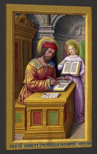 Matthew the Evangelist, from the Grandes Heures of Anne of Brittany, c.1500, Tempera colors on parchment