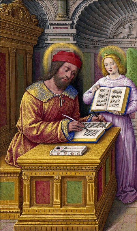Matthew the Evangelist, from the Grandes Heures of Anne of Brittany, c.1500, Tempera colors on parchment